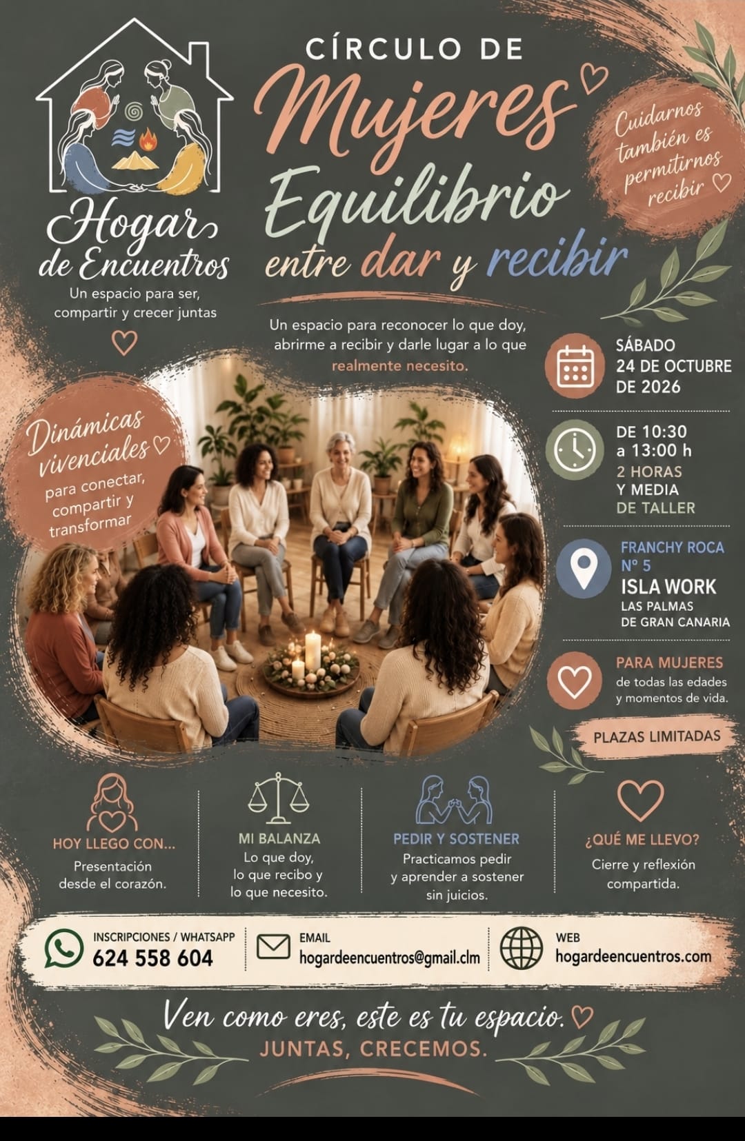 Actividad Círculo de Mujeres - sábado 24 octubre