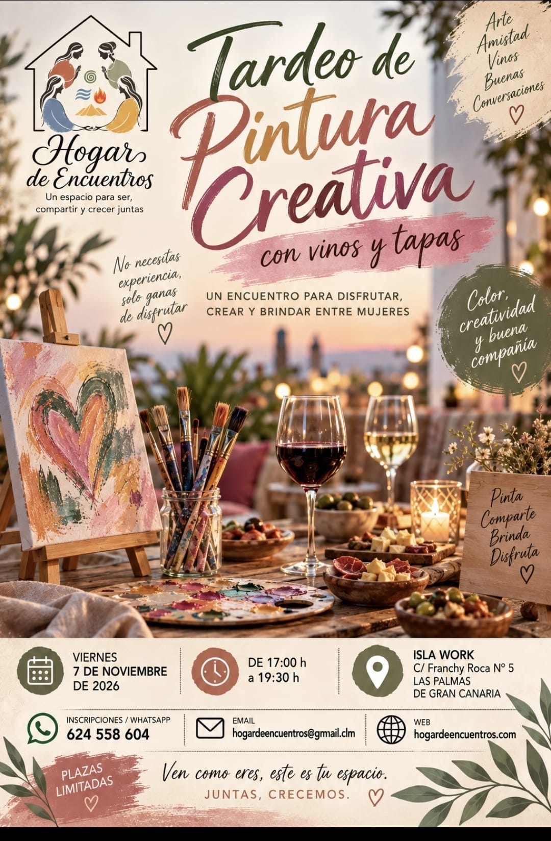 Pincel y vino: un tardeo diferente