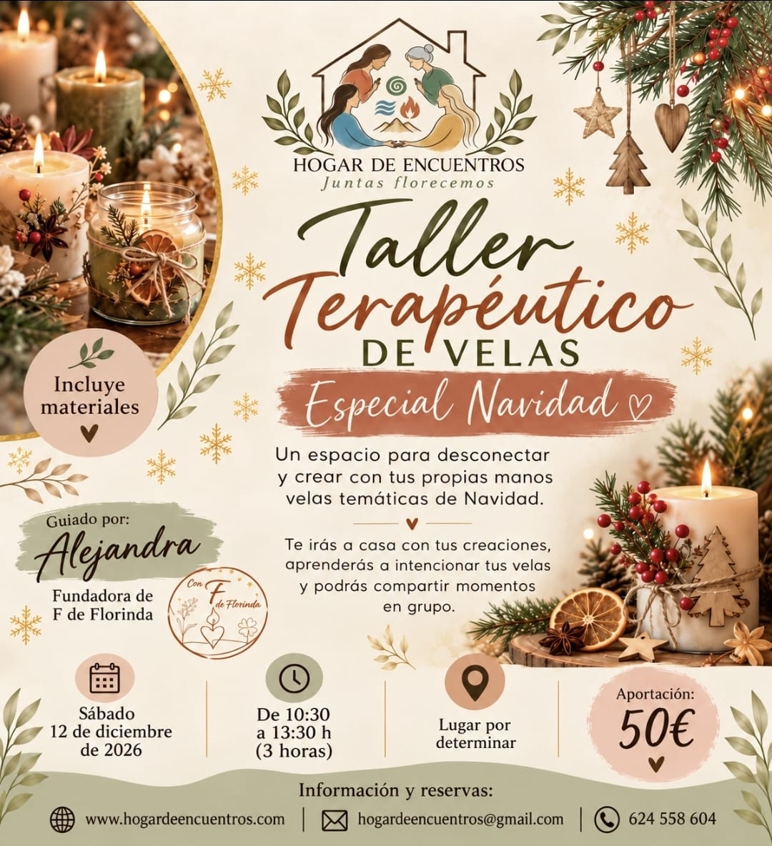 Taller terapéutico de velas